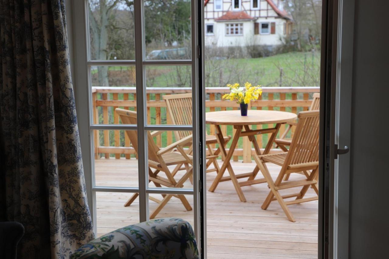 Ferienwohnung Forsthaus in Waldhessen Bauhaus Exterior foto