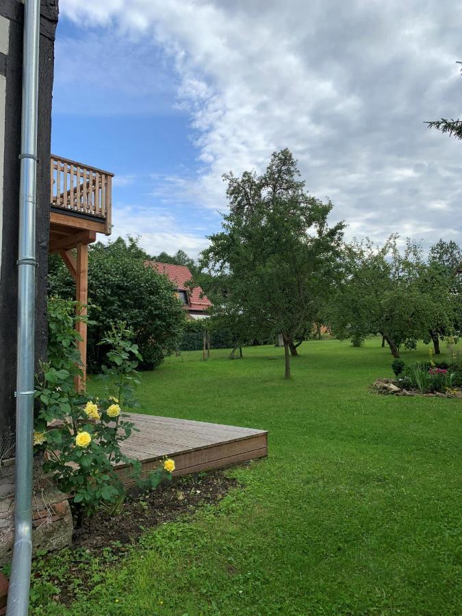 Ferienwohnung Forsthaus in Waldhessen Bauhaus Exterior foto